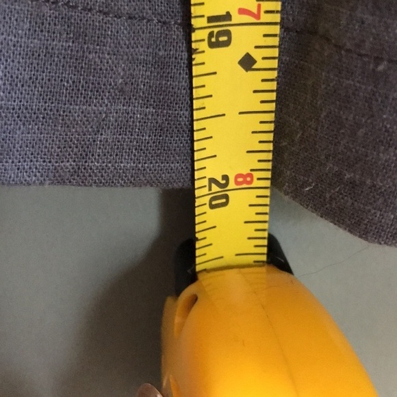 LACAUSA Dali jumpsuit. Utility size XS cropped hemp linen. Plaid. Minimalist - Picture 8 of 8